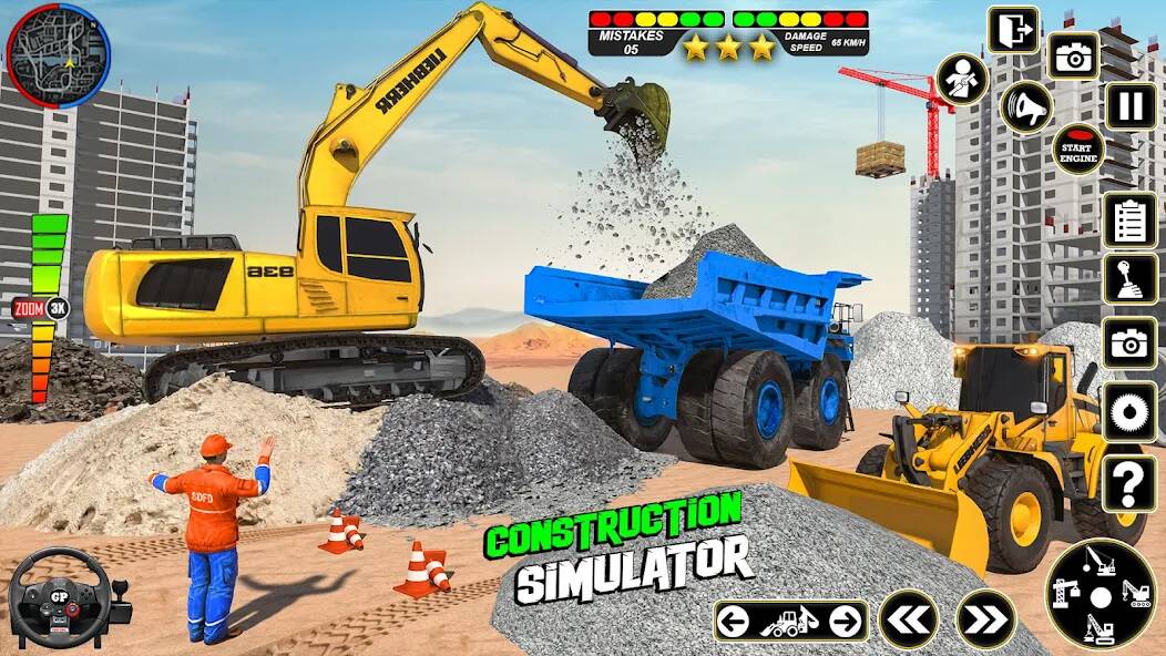 Скачать взломанную Real Road Construction Games [МОД безлимитные деньги] на Андроид - Версия 1.4.1 apk