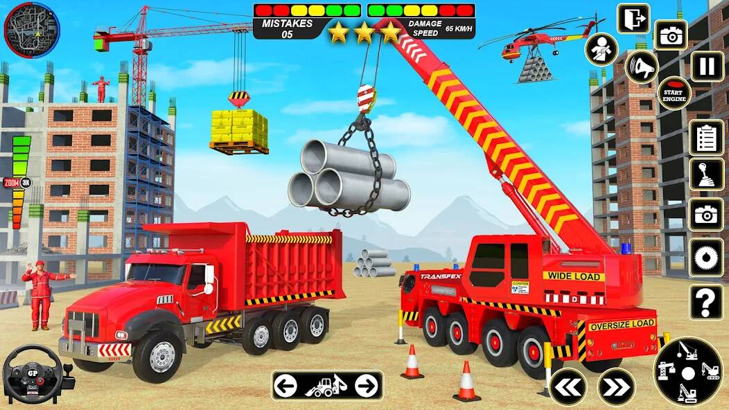 Скачать взломанную Real Road Construction Games [МОД безлимитные деньги] на Андроид - Версия 1.4.1 apk