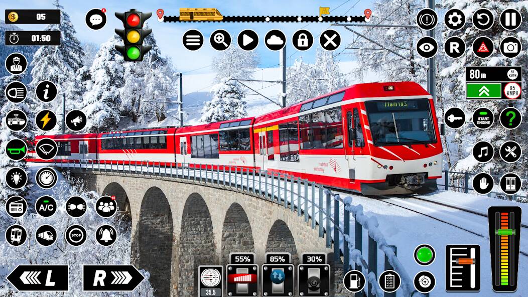 Скачать взломанную Русский Симуляторы поездов 3D [МОД много монет] на Андроид - Версия 2.1.7 apk