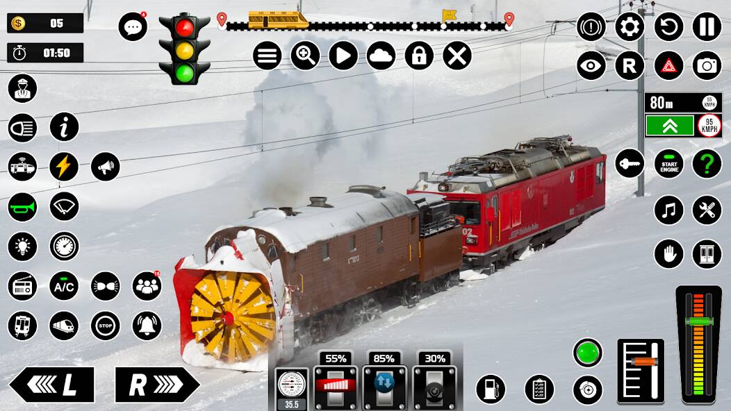 Скачать взломанную Русский Симуляторы поездов 3D [МОД много монет] на Андроид - Версия 2.1.7 apk
