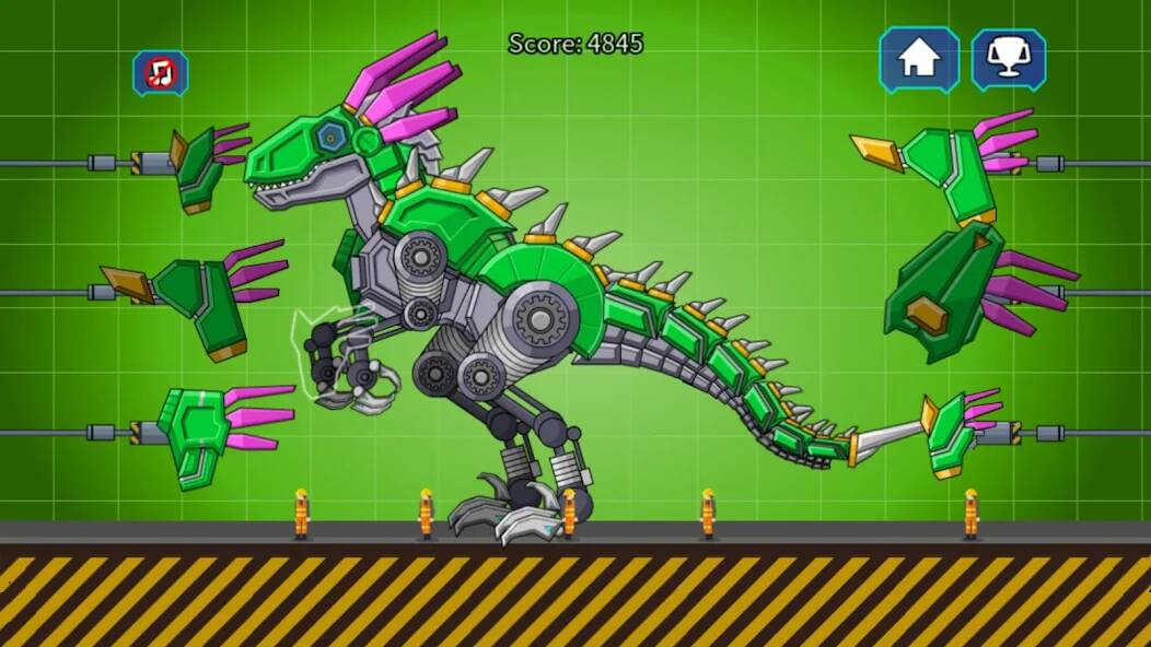 Скачать взломанную Velociraptor Rex Dino Robot [МОД много монет] на Андроид - Версия 0.5.5 apk