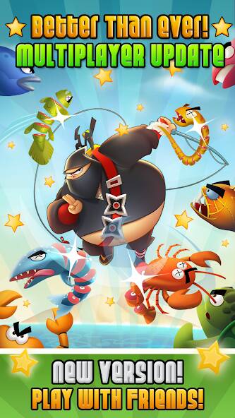 Скачать взломанную Ninja Fishing [МОД много монет] на Андроид - Версия 0.5.2 apk