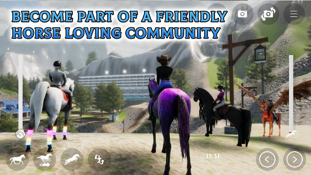 Скачать взломанную Horse Academy - Equestrian MMO [МОД открыто все] на Андроид - Версия 2.5.6 apk