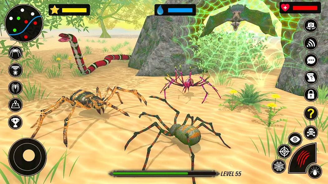 Скачать взломанную Spider Simulator : Spider Game [МОД безлимитные деньги] на Андроид - Версия 0.5.4 apk