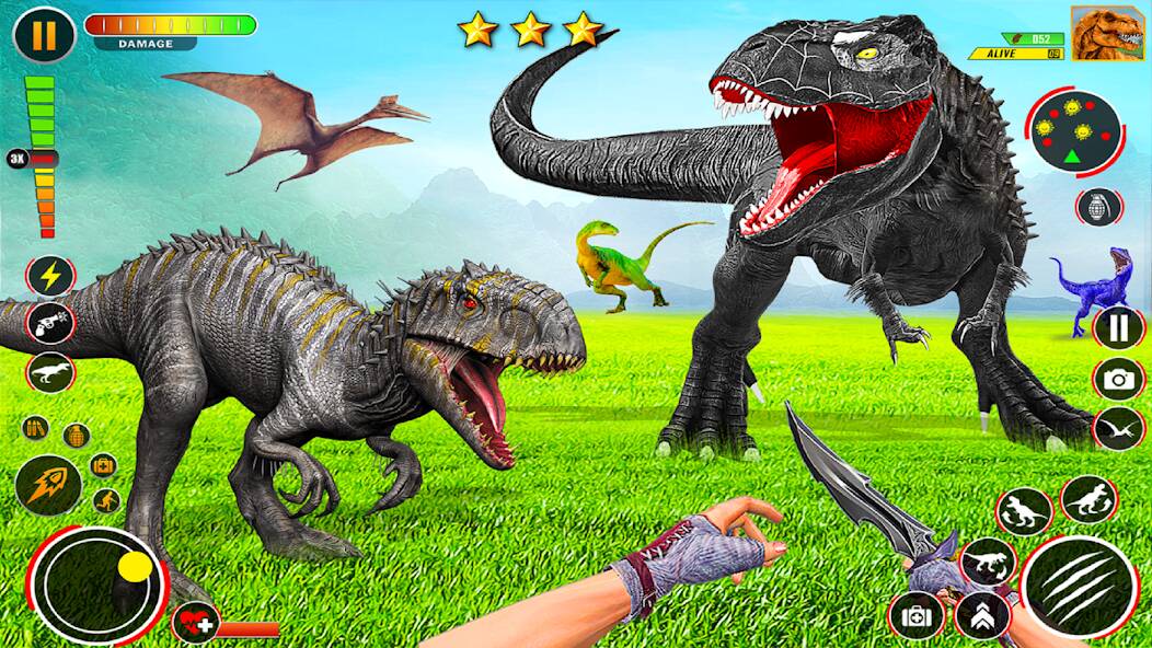 Скачать взломанную Wild Dinosaur Hunter Gun Games [МОД много монет] на Андроид - Версия 0.2.1 apk