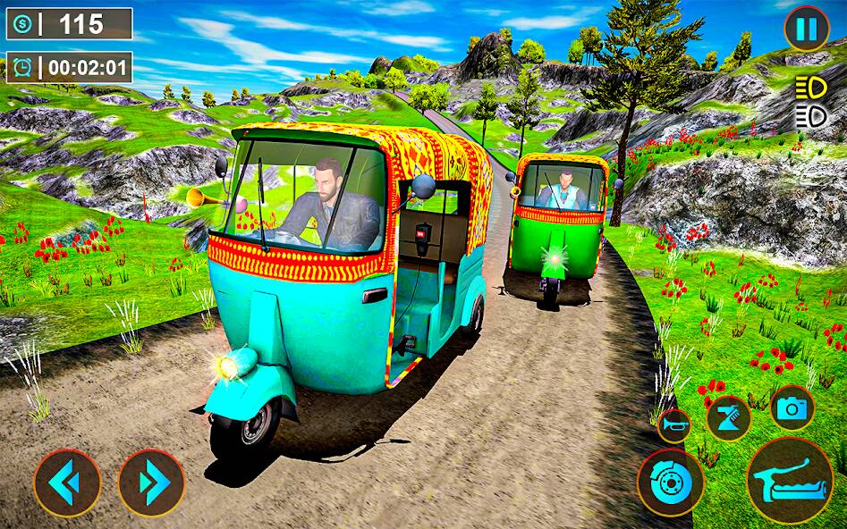 Скачать взломанную Tuk Tuk Offroad Auto Rickshaw [МОД открыто все] на Андроид - Версия 0.7.9 apk