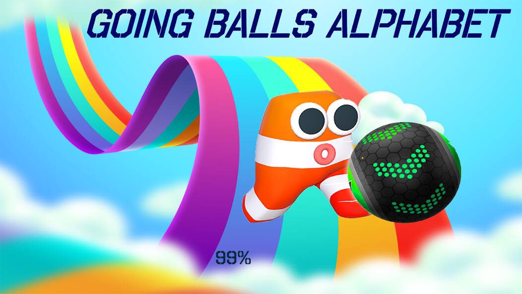 Скачать взломанную Going Balls Alphabet Rolling [МОД открыто все] на Андроид - Версия 0.1.1 apk