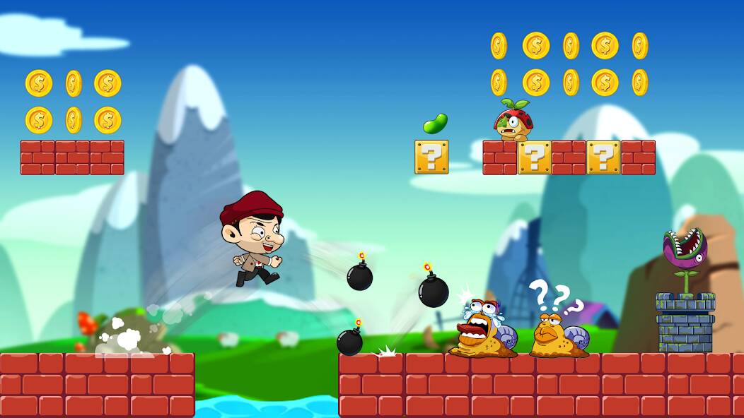 Скачать взломанную Super Bean Adventure: Run Game [МОД много монет] на Андроид - Версия 0.6.1 apk