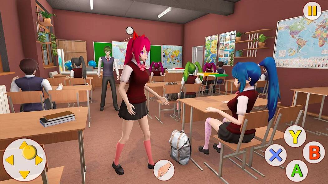 Скачать взломанную Real Girls School Simulator [МОД много монет] на Андроид - Версия 0.7.1 apk