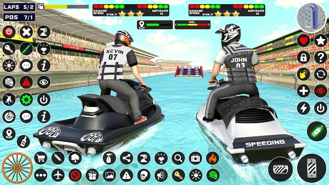 Скачать взломанную Jetski Boat racing: Boat Games [МОД безлимитные деньги] на Андроид - Версия 0.5.5 apk
