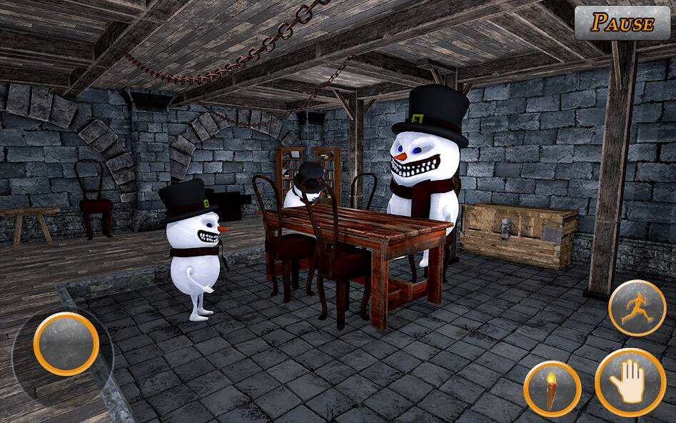 Скачать взломанную Evil Scary Snowman Games 3d [МОД много монет] на Андроид - Версия 2.1.2 apk