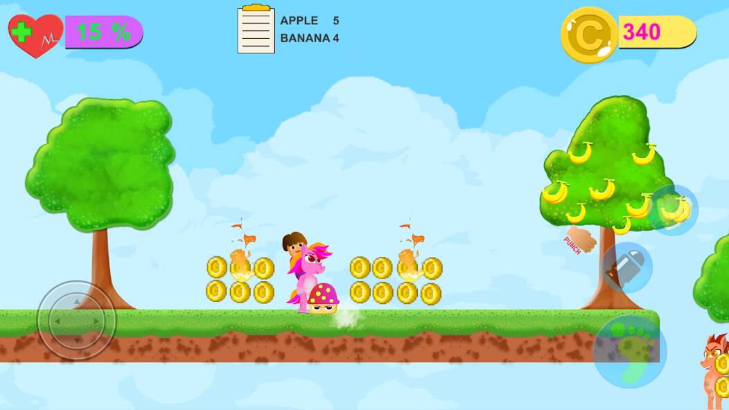 Скачать взломанную Dora Riding Pony Escape Jungle [МОД много монет] на Андроид - Версия 0.1.2 apk