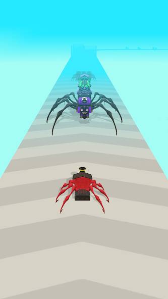 Скачать взломанную Merge Spider Train. [МОД много монет] на Андроид - Версия 1.8.4 apk