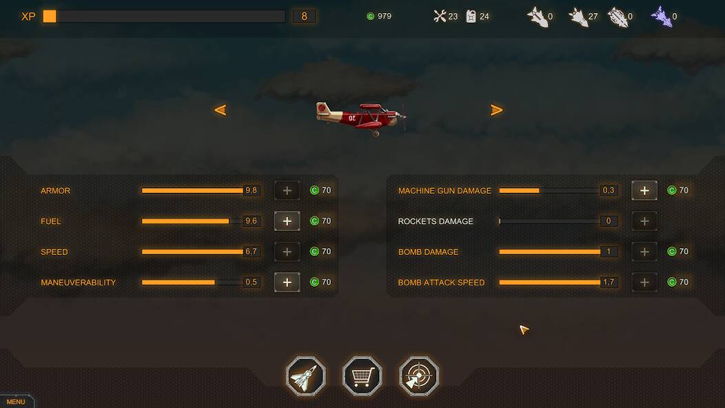Скачать взломанную Aircraft Evolution [МОД открыто все] на Андроид - Версия 2.6.9 apk