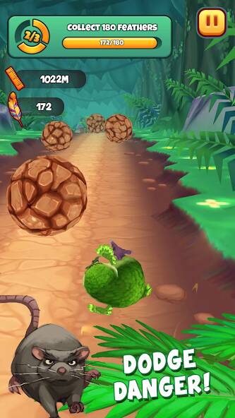 Скачать взломанную Kakapo Run: Animal Rescue Game [МОД безлимитные деньги] на Андроид - Версия 0.4.8 apk