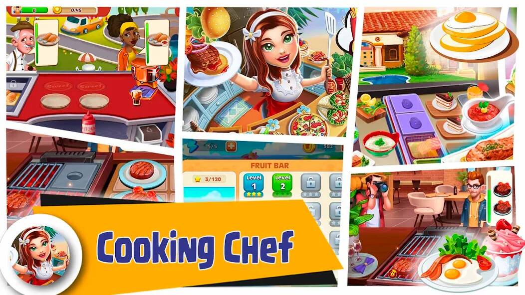 Скачать взломанную Crazy Cooking Chef Food Craze [МОД много монет] на Андроид - Версия 0.8.5 apk