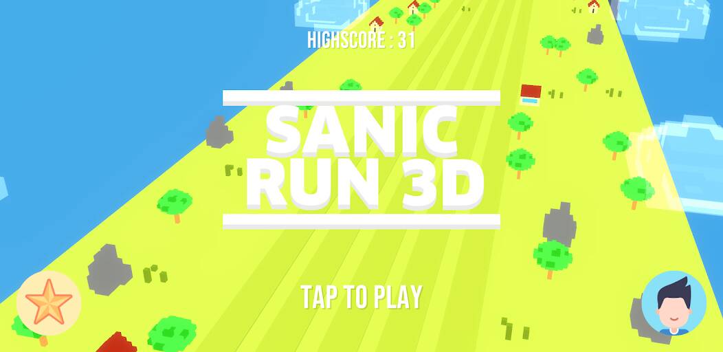 Скачать взломанную Sanic Run 3D [МОД открыто все] на Андроид - Версия 0.4.7 apk