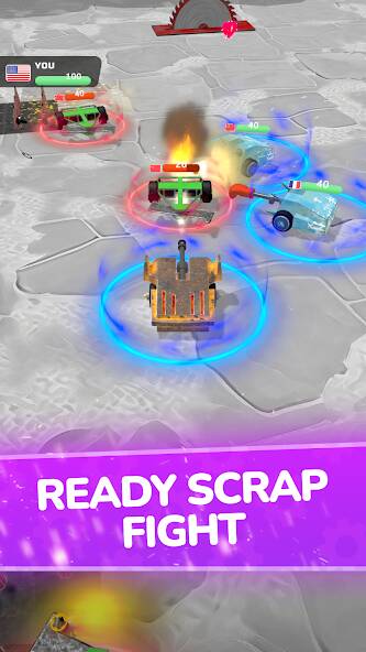 Скачать взломанную Scrap Robot Fighting [МОД открыто все] на Андроид - Версия 1.8.8 apk