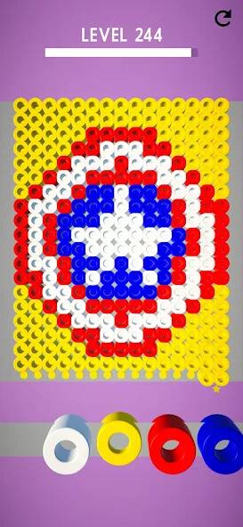 Скачать взломанную Hama Beads: Colorful Puzzles [МОД много монет] на Андроид - Версия 0.4.9 apk