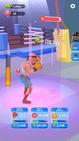 Скачать взломанную Tap Punch - 3D Boxing [МОД открыто все] на Андроид - Версия 1.3.2 apk