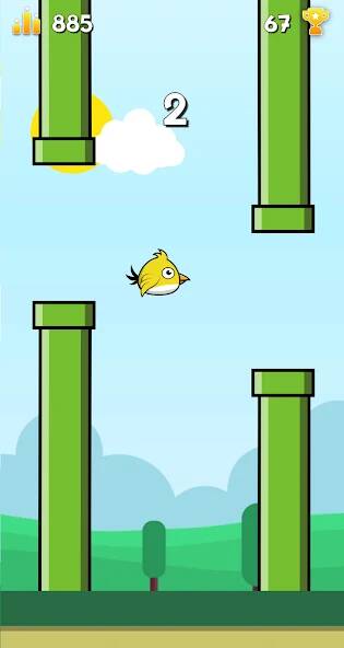 Скачать взломанную Flippy Bird - Flying bird [МОД безлимитные деньги] на Андроид - Версия 0.8.2 apk
