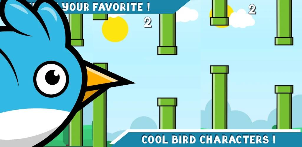 Скачать взломанную Flippy Bird - Flying bird [МОД безлимитные деньги] на Андроид - Версия 0.8.2 apk