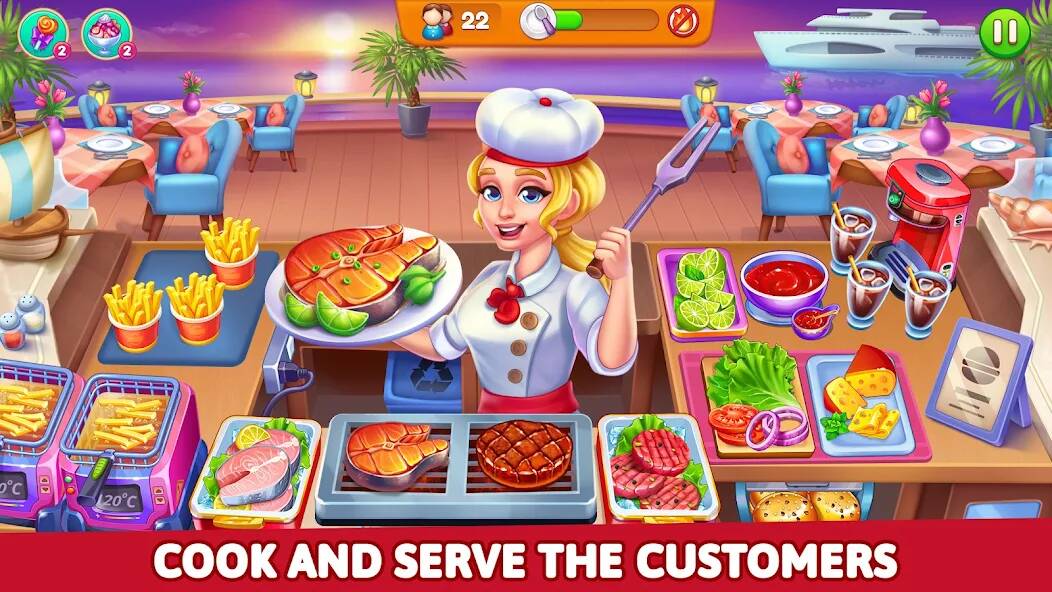 Скачать взломанную Готовка Ресторан Еда игры [МОД безлимитные деньги] на Андроид - Версия 2.4.5 apk