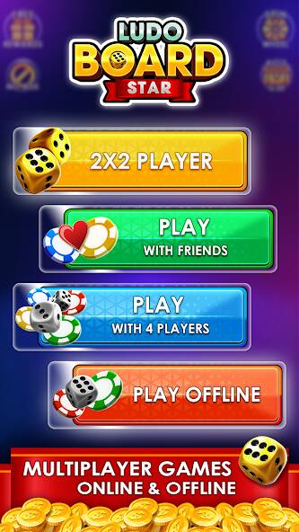 Скачать взломанную Ludo Online Multiplayer Game [МОД безлимитные деньги] на Андроид - Версия 2.1.6 apk