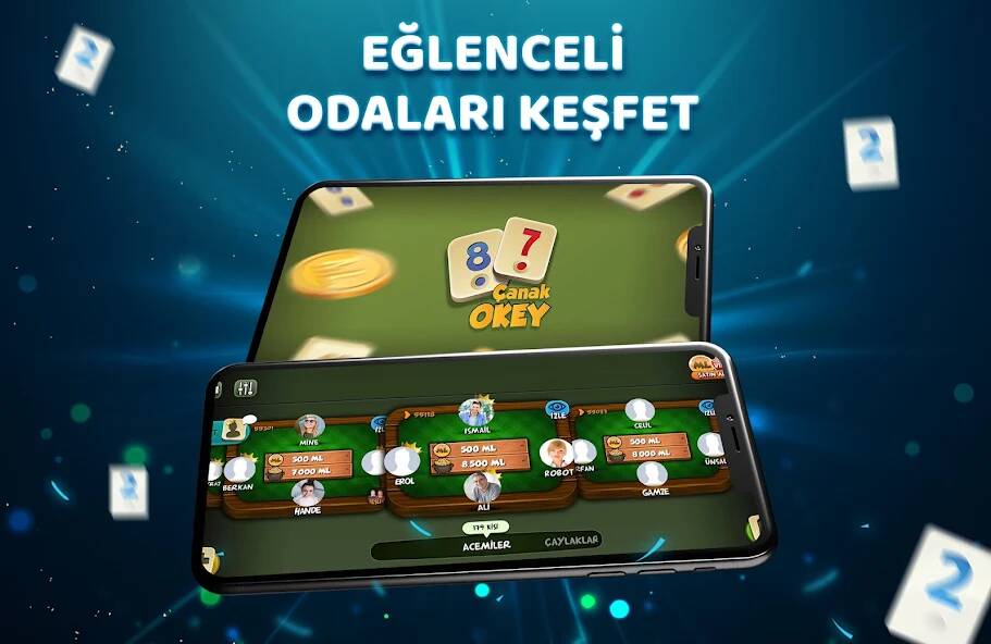 Скачать взломанную Çanak Okey [МОД много монет] на Андроид - Версия 0.7.7 apk
