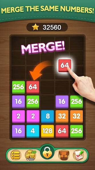Скачать взломанную Merge Puzzle-Number Games [МОД безлимитные деньги] на Андроид - Версия 1.9.5 apk