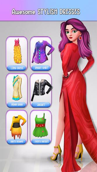 Скачать взломанную Игры одевалки для девочек [МОД безлимитные деньги] на Андроид - Версия 0.2.5 apk