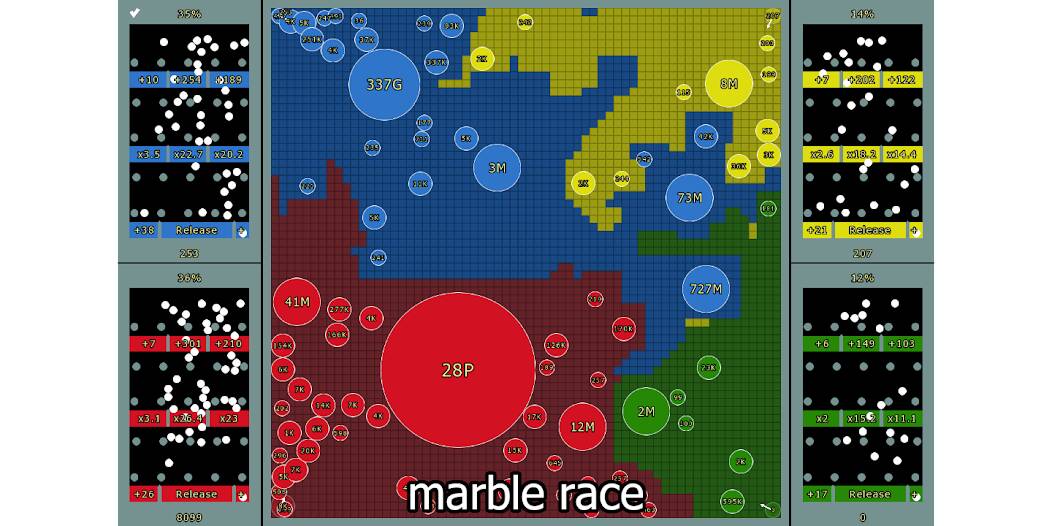 Скачать взломанную Marble Race and Territory War [МОД безлимитные деньги] на Андроид - Версия 1.5.9 apk