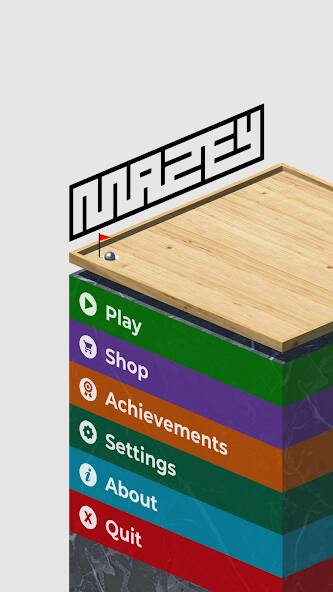 Скачать взломанную Mazey - Wooden Tilt Maze Game [МОД безлимитные деньги] на Андроид - Версия 2.5.2 apk