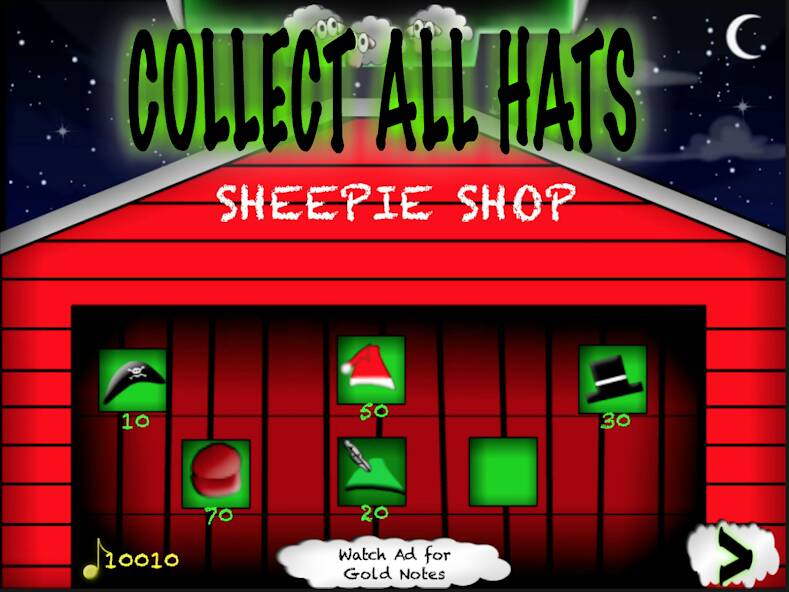 Скачать взломанную Sheep Aliens - Escape [МОД много монет] на Андроид - Версия 0.2.4 apk