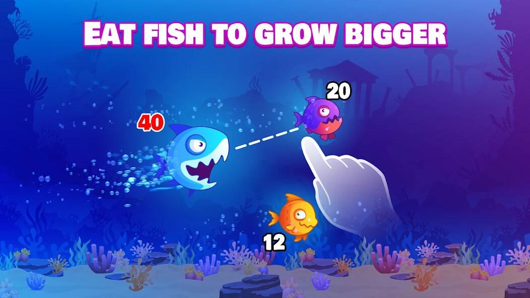 Скачать взломанную Eat Fish.IO : Aquarium Battle [МОД открыто все] на Андроид - Версия 1.5.4 apk