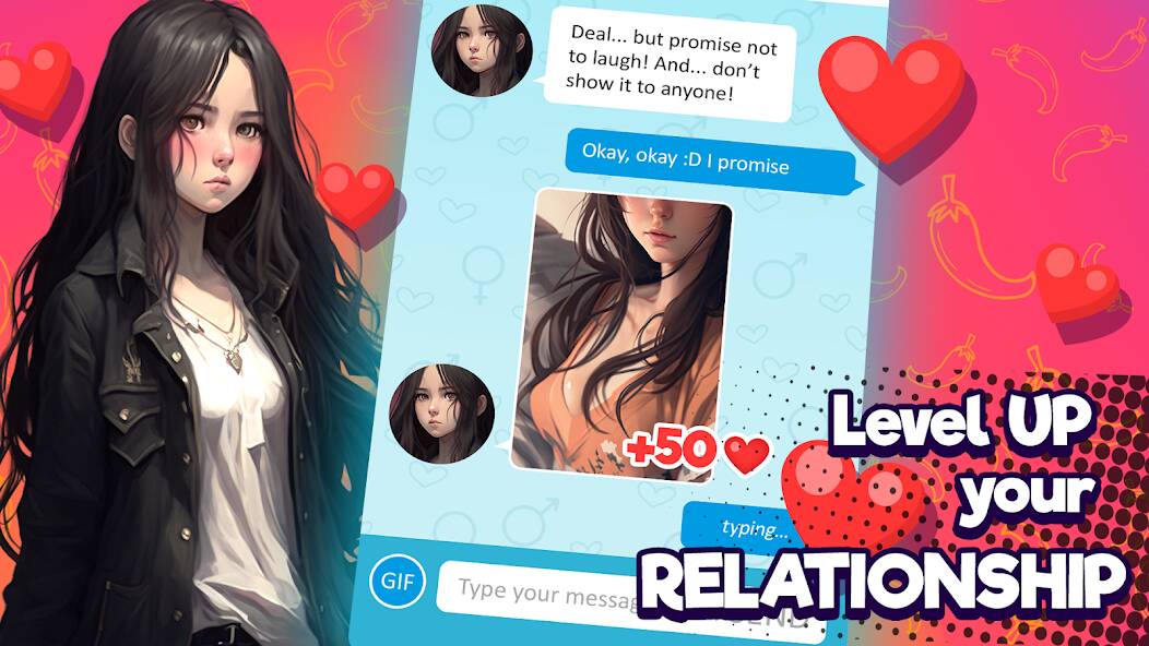 Скачать взломанную Anime Girlfriend - AI Chat [МОД много монет] на Андроид - Версия 0.5.7 apk