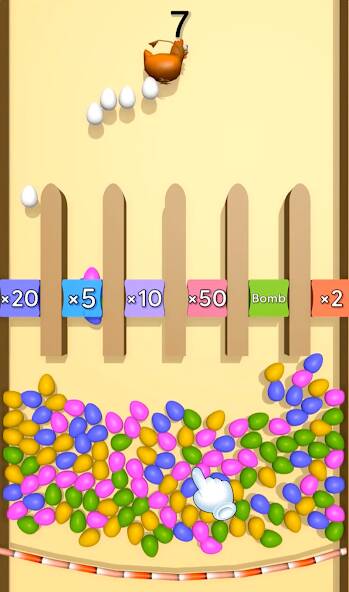 Скачать взломанную Eggs & Chickens: Cut Rope Game [МОД много монет] на Андроид - Версия 2.6.7 apk
