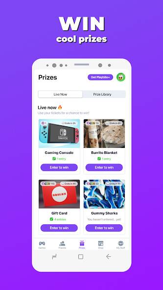 Скачать взломанную Playbite - Play & Win Prizes [МОД открыто все] на Андроид - Версия 0.1.4 apk