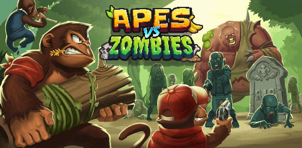 Скачать взломанную Apes vs. Zombies [МОД открыто все] на Андроид - Версия 2.6.5 apk