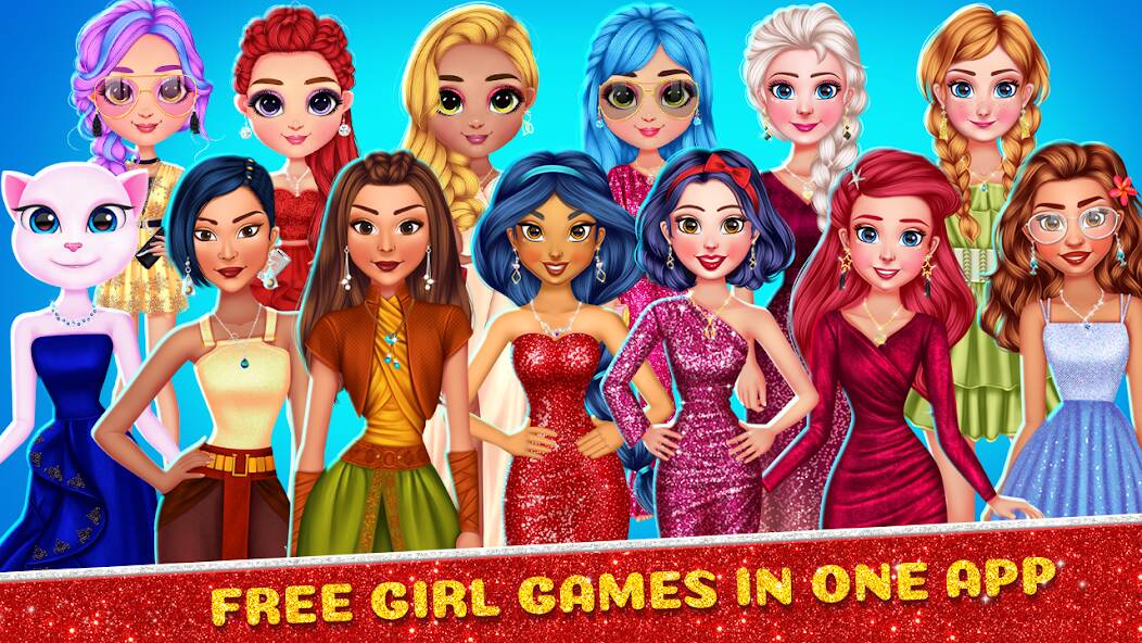 Скачать взломанную Cute Dressup: Games for Girls [МОД много монет] на Андроид - Версия 0.4.8 apk