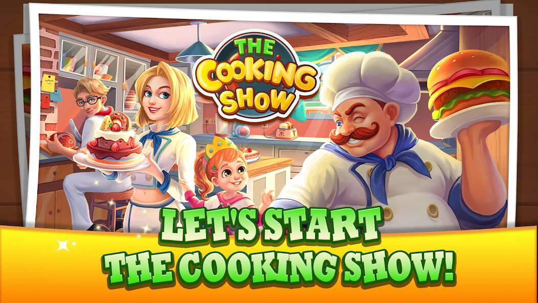 Скачать взломанную The Cooking Show [МОД открыто все] на Андроид - Версия 2.3.5 apk