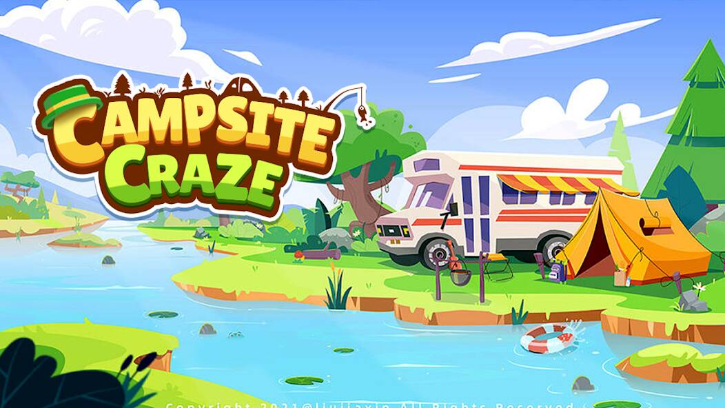 Скачать взломанную Campsite Craze: Puzzle Merge [МОД открыто все] на Андроид - Версия 0.5.9 apk