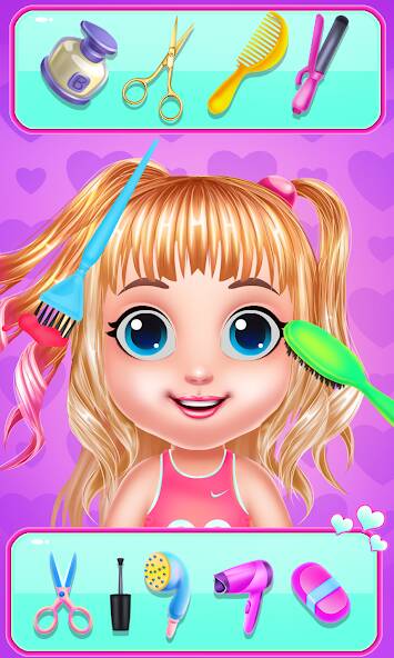 Скачать взломанную Baby Girl Caring Pinky Style [МОД открыто все] на Андроид - Версия 2.1.3 apk