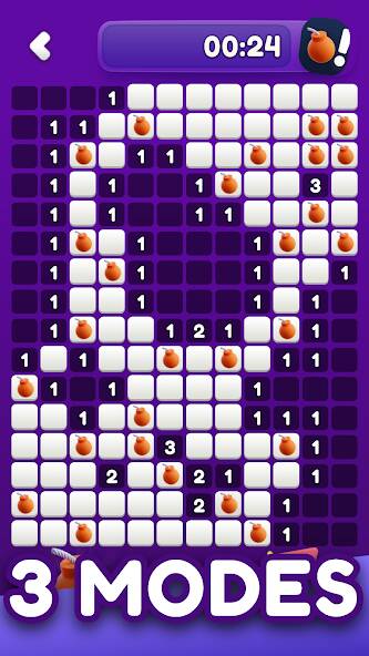 Скачать взломанную Minesweeper Bomb Logic Puzzles [МОД безлимитные деньги] на Андроид - Версия 0.7.2 apk