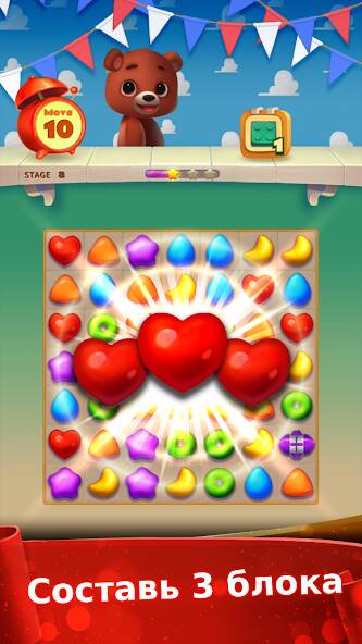 Скачать взломанную Toy Bear Sweet POP: Match 3 [МОД безлимитные деньги] на Андроид - Версия 2.3.4 apk
