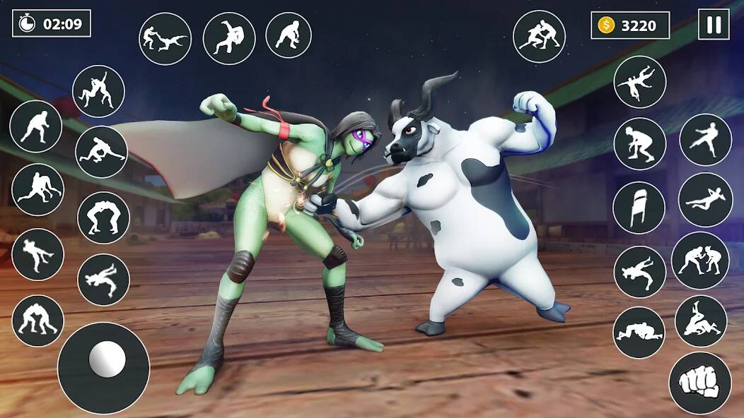 Скачать взломанную Kung Fu Animal: Fighting Games [МОД открыто все] на Андроид - Версия 1.3.6 apk