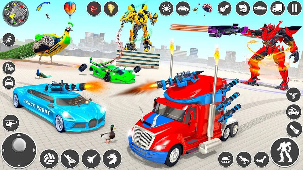 Скачать взломанную игры робот грузовик грузовик [МОД много монет] на Андроид - Версия 1.8.1 apk