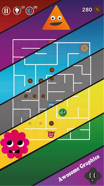 Скачать взломанную Maze Legend : A Cute Maze Game [МОД открыто все] на Андроид - Версия 2.9.7 apk
