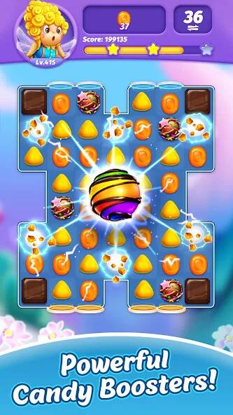 Скачать взломанную Candy Charming - Match 3 Games [МОД много монет] на Андроид - Версия 0.8.7 apk