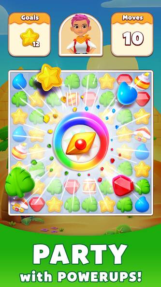 Скачать взломанную Treasure Party: Puzzle Fun! [МОД открыто все] на Андроид - Версия 2.1.1 apk